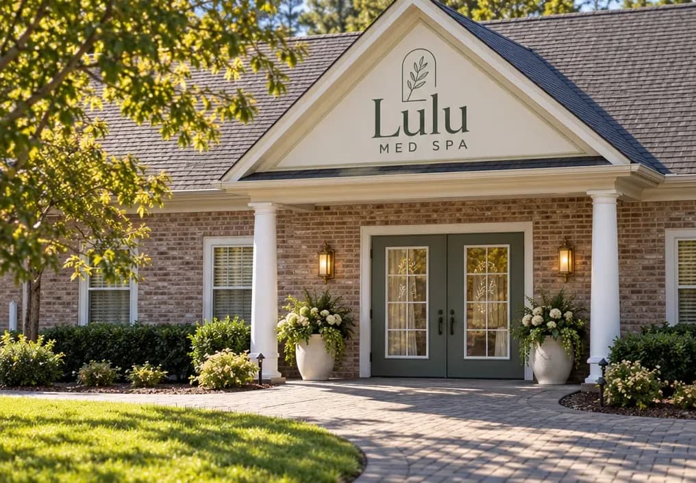 Lulu Med Spa entrance concept, Port Jefferson Station
